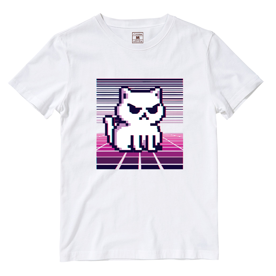 Cotton Shirt: Cat Digital