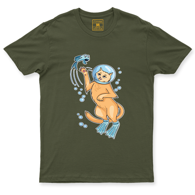Drifit Shirt: Cat Diver