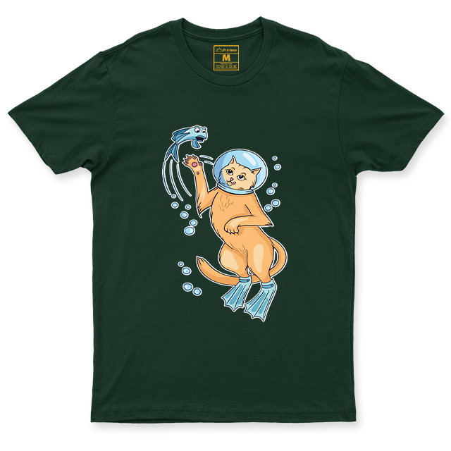 Drifit Shirt: Cat Diver
