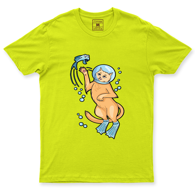 Drifit Shirt: Cat Diver