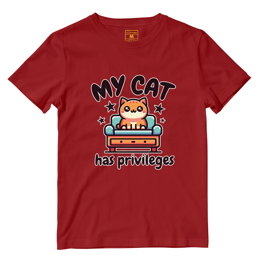 Cotton Shirt: Cat Privileges