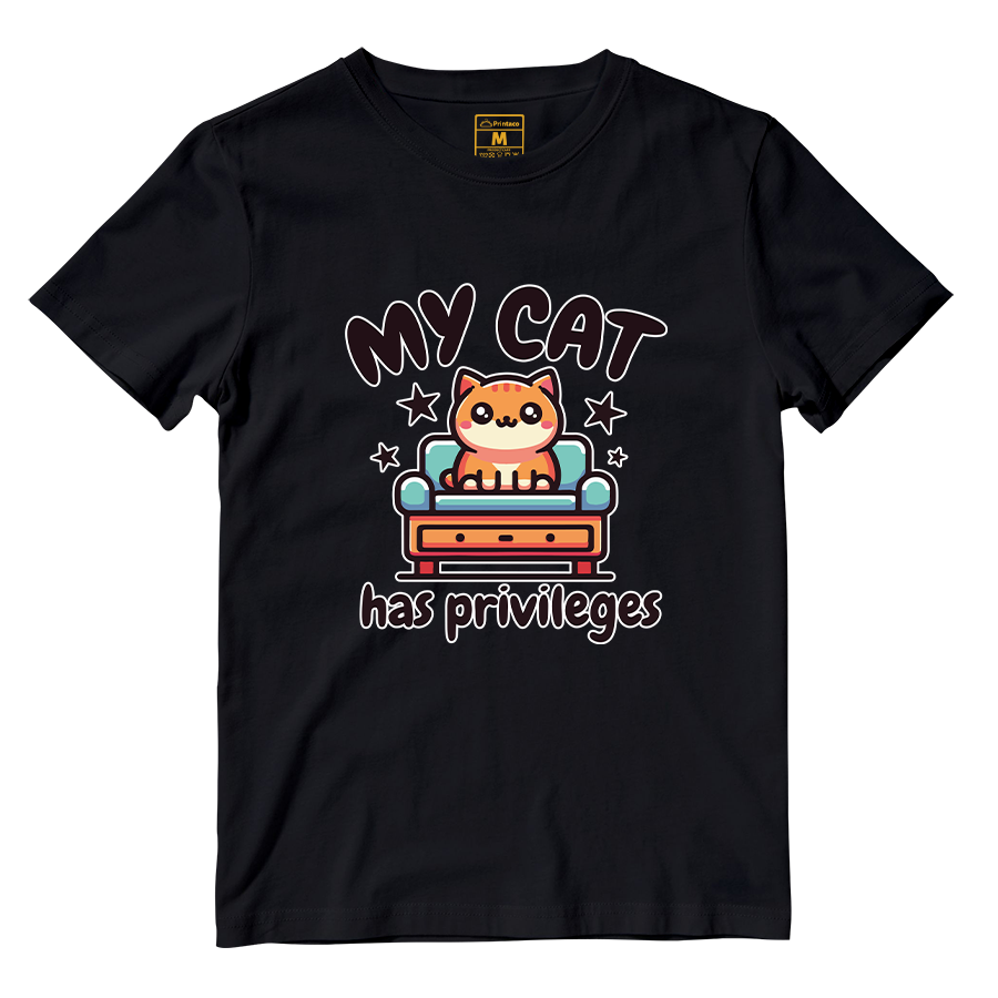 Cotton Shirt: Cat Privileges