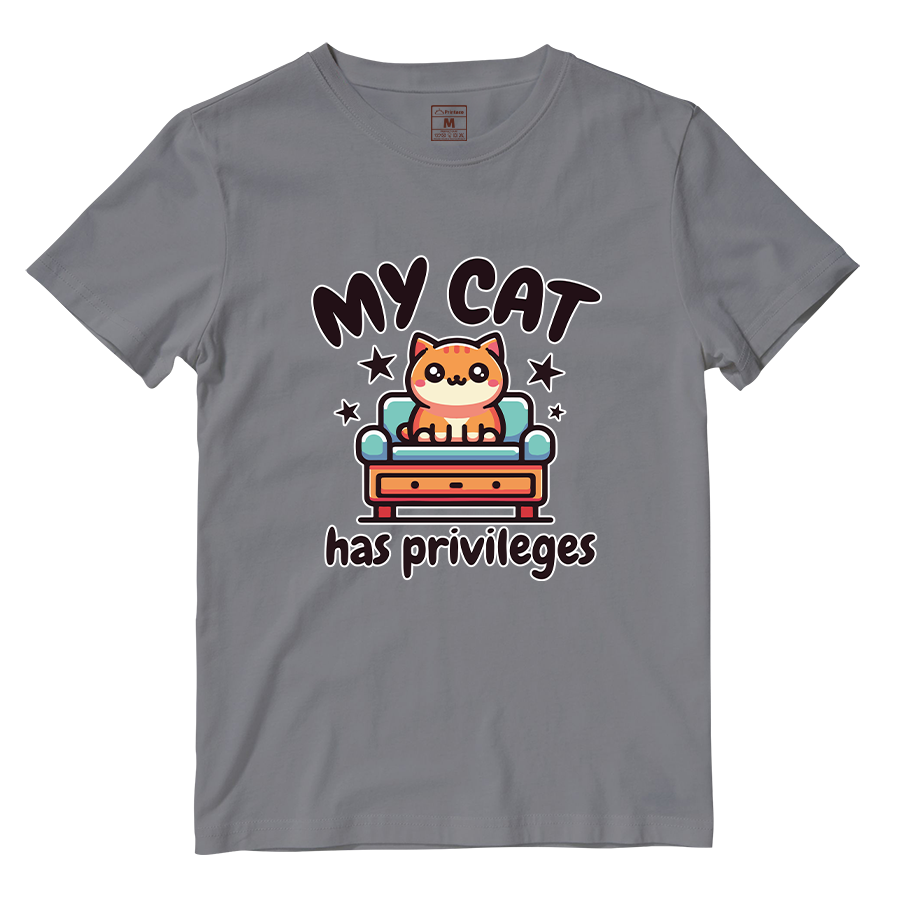 Cotton Shirt: Cat Privileges
