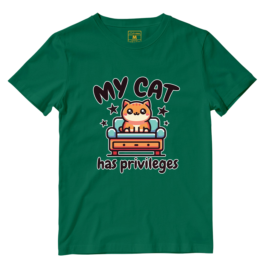 Cotton Shirt: Cat Privileges