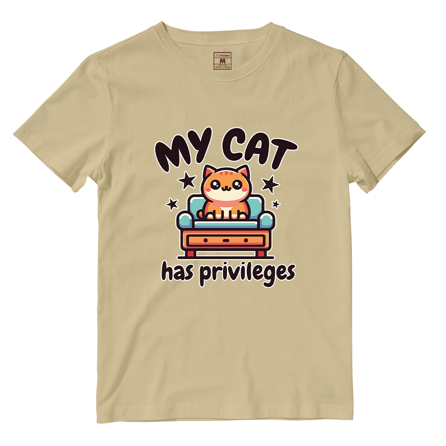 Cotton Shirt: Cat Privileges