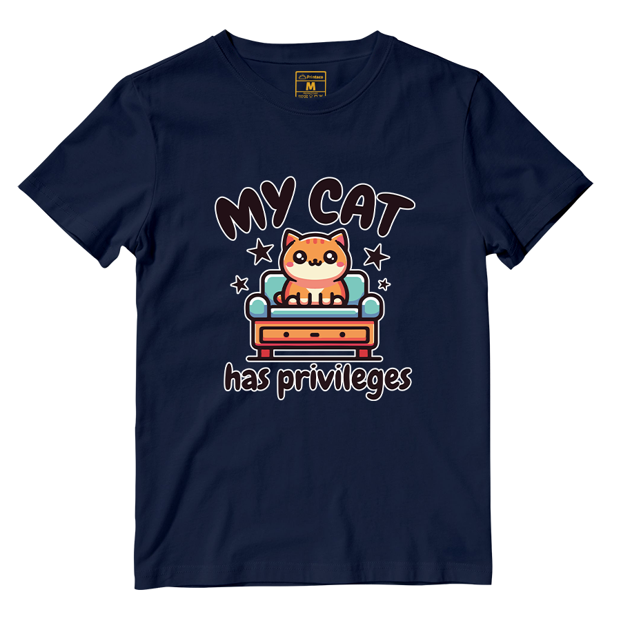 Cotton Shirt: Cat Privileges
