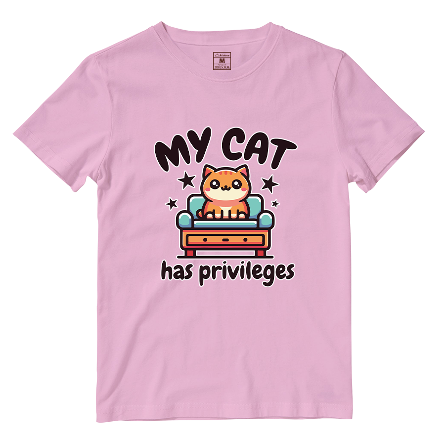 Cotton Shirt: Cat Privileges
