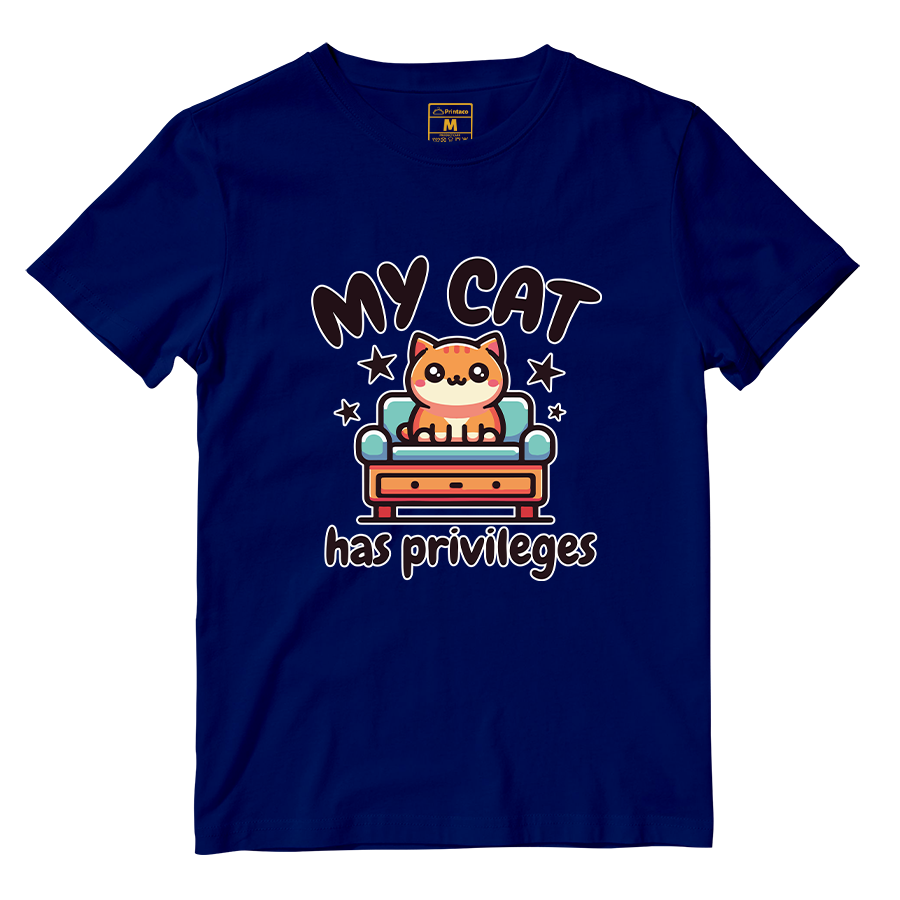 Cotton Shirt: Cat Privileges