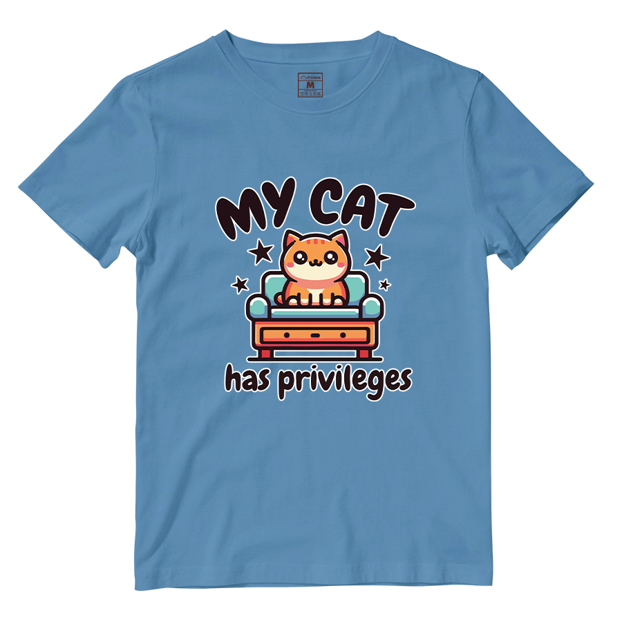 Cotton Shirt: Cat Privileges