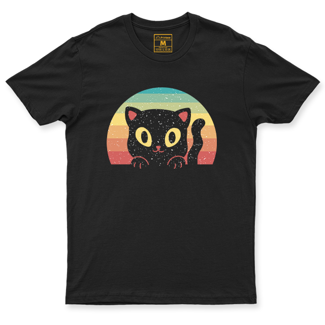 C. Spandex Shirt: Cat Sunset