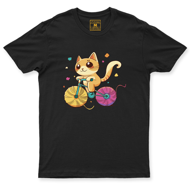 C. Spandex Shirt: Cat Yarn Bike