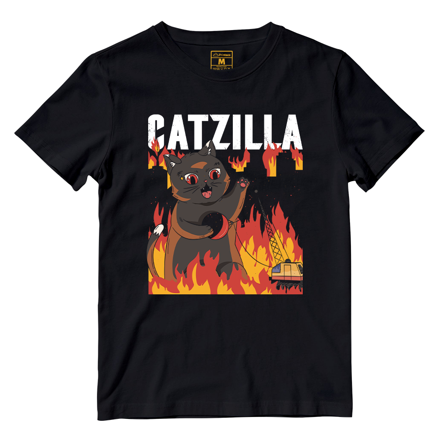 Cotton Shirt: Catzilla Destroyer