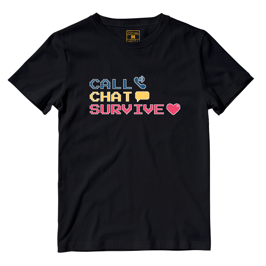 Cotton Shirt: Chat Call Survive