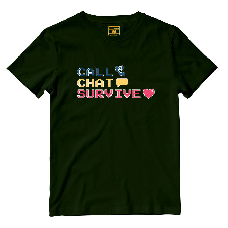 Cotton Shirt: Chat Call Survive