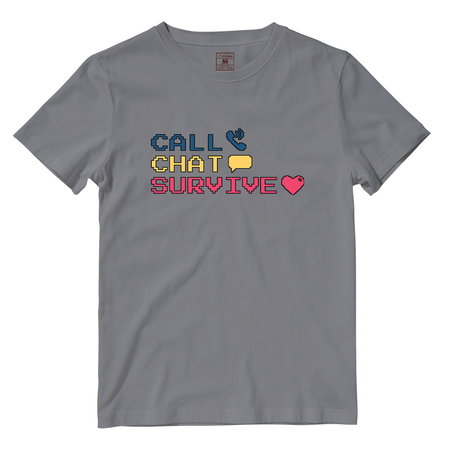 Cotton Shirt: Chat Call Survive