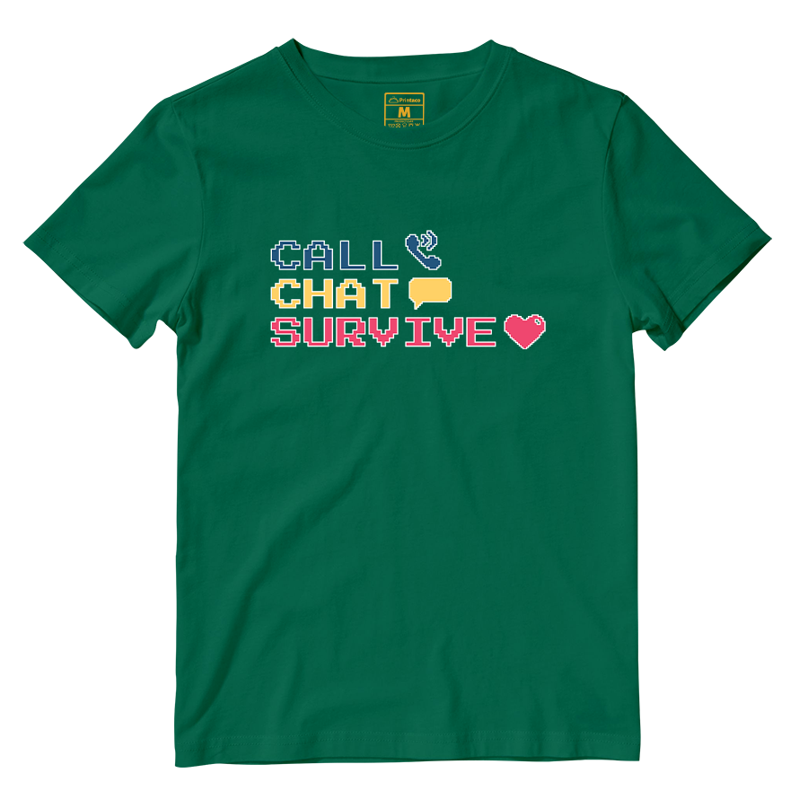 Cotton Shirt: Chat Call Survive