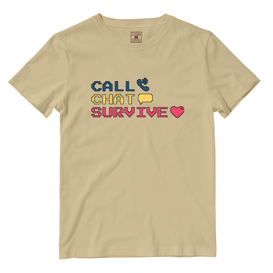 Cotton Shirt: Chat Call Survive