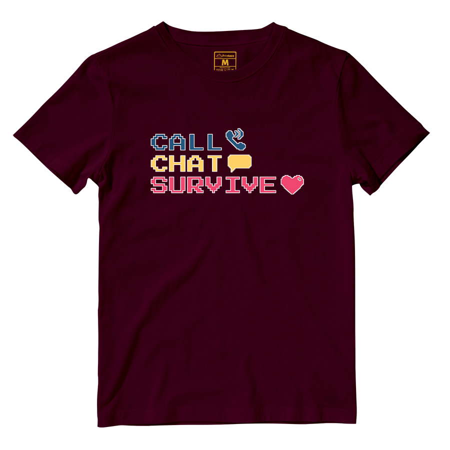 Cotton Shirt: Chat Call Survive