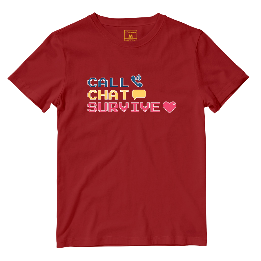 Cotton Shirt: Chat Call Survive