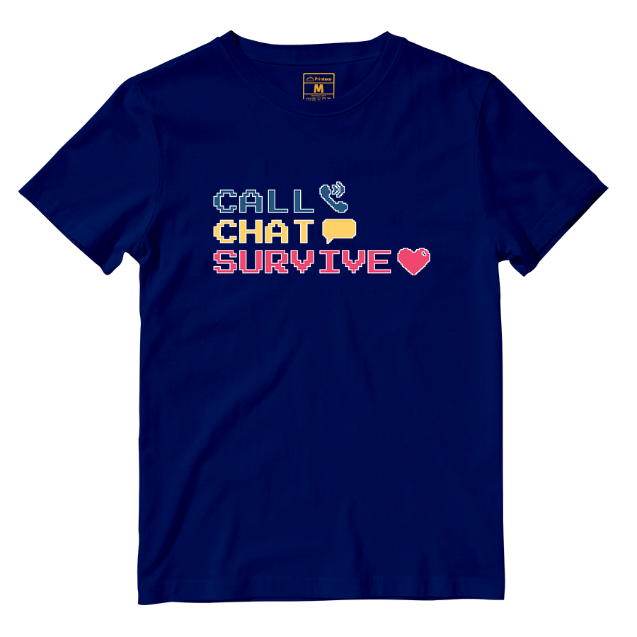Cotton Shirt: Chat Call Survive