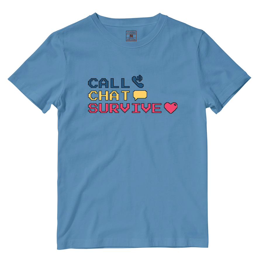 Cotton Shirt: Chat Call Survive
