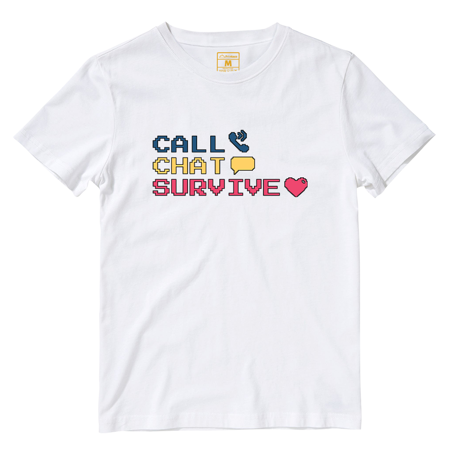 Cotton Shirt: Chat Call Survive