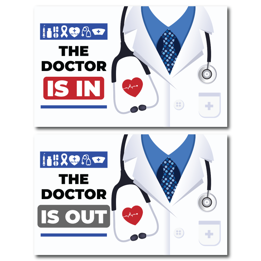 Door Sign: Doctor Coat