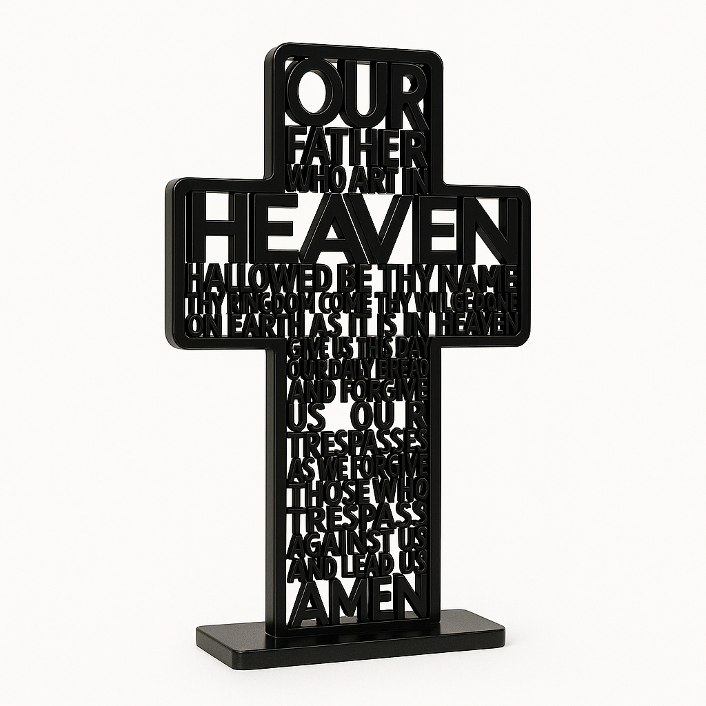 Tabletop Decor: Our Father Cross