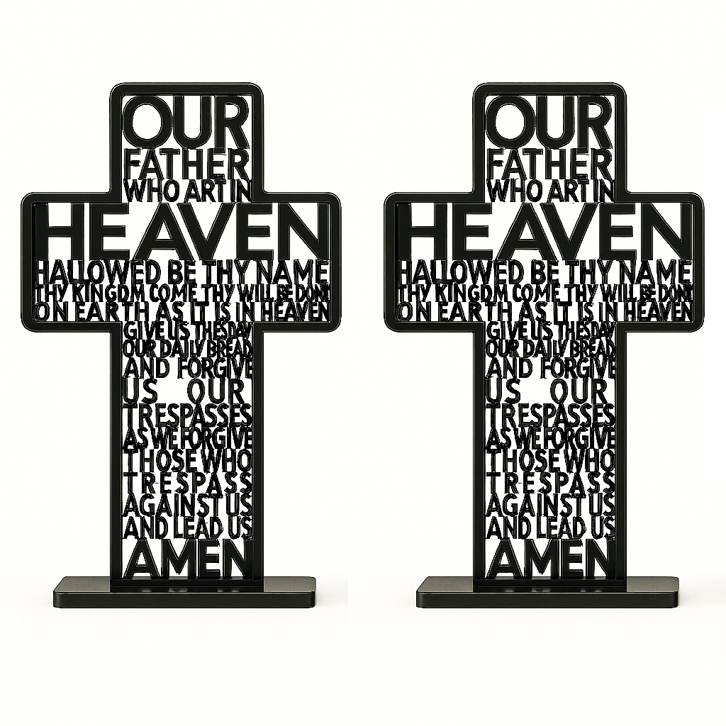 Tabletop Decor: Our Father Cross