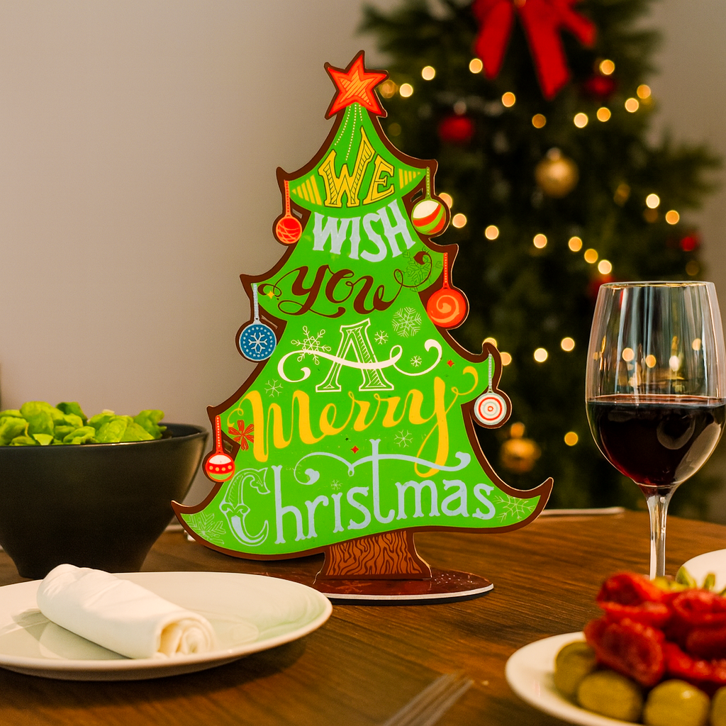 Tabletop Decor: Merry Christmas