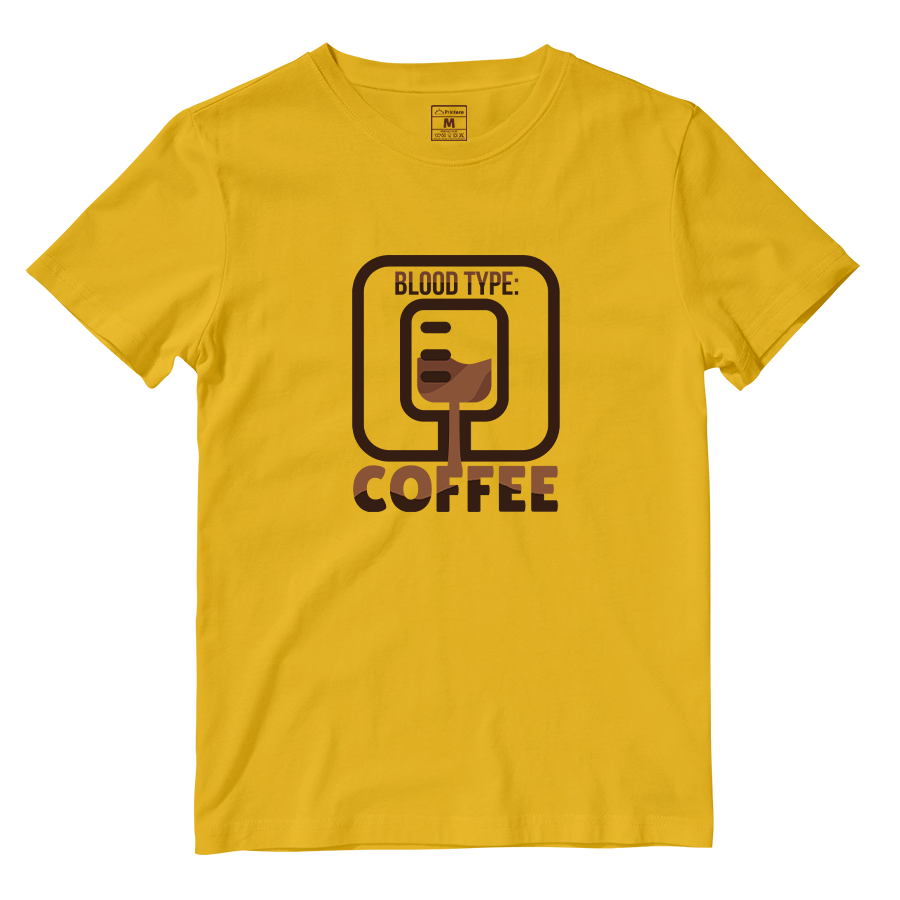 Cotton Shirt: Coffee Blood Type