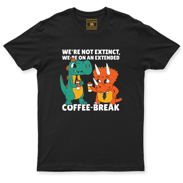 C.Spandex Shirt: Dino Coffee Break