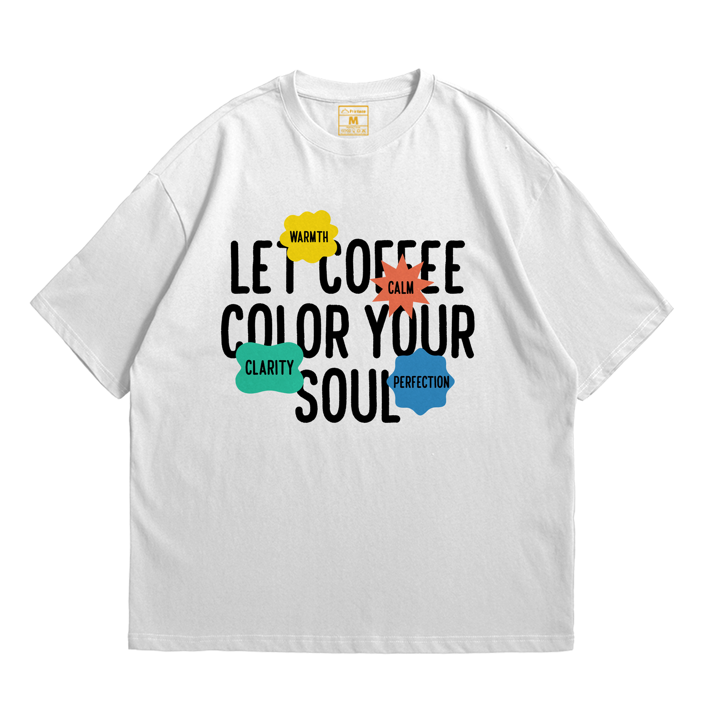 Premium Oversized Cotton Shirt: Coffee Soul