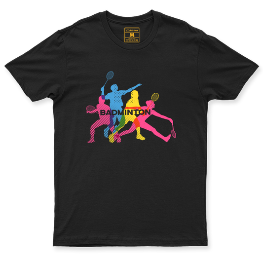 Drifit Shirt: Colorful Badminton