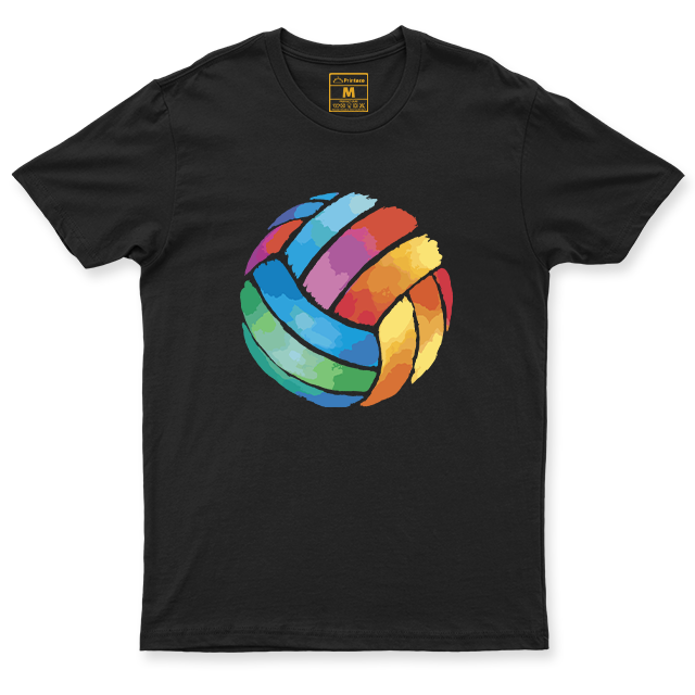 Drifit Shirt: Colorful Volleyball