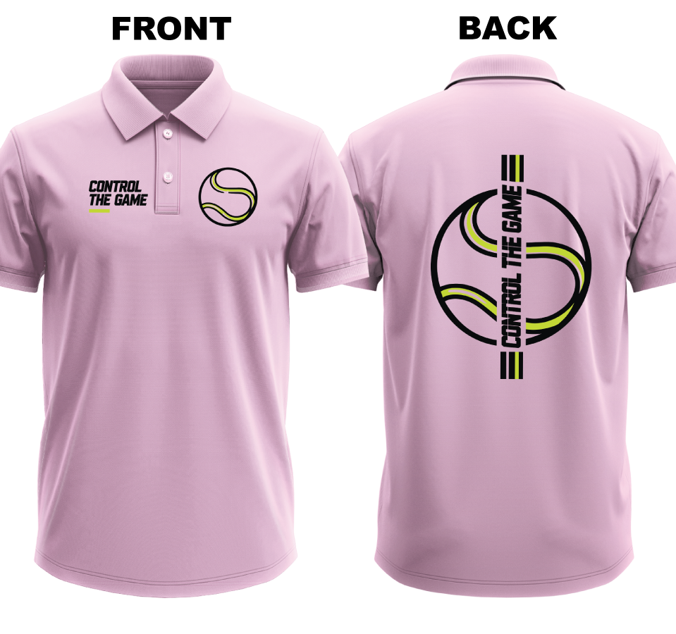 Drifit Polo Shirt: Cpntrol the Game (Front & Back)