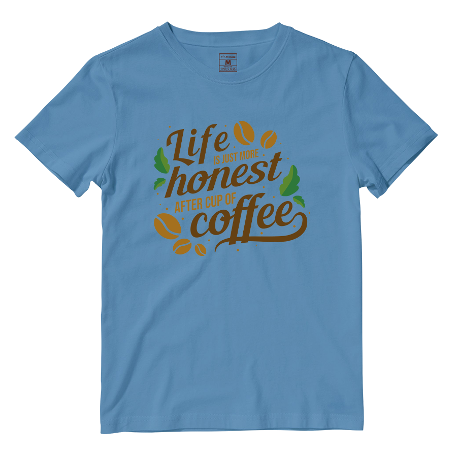 Cotton Shirt: Cup of Coffee Quote