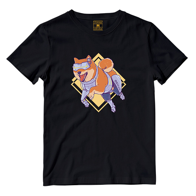 Cotton Shirt: Cyberpunk Shiba