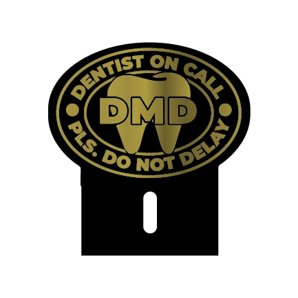 Acrylic Car Emblem: DMD Dentist