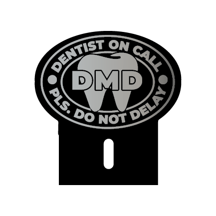 Acrylic Car Emblem: DMD Dentist