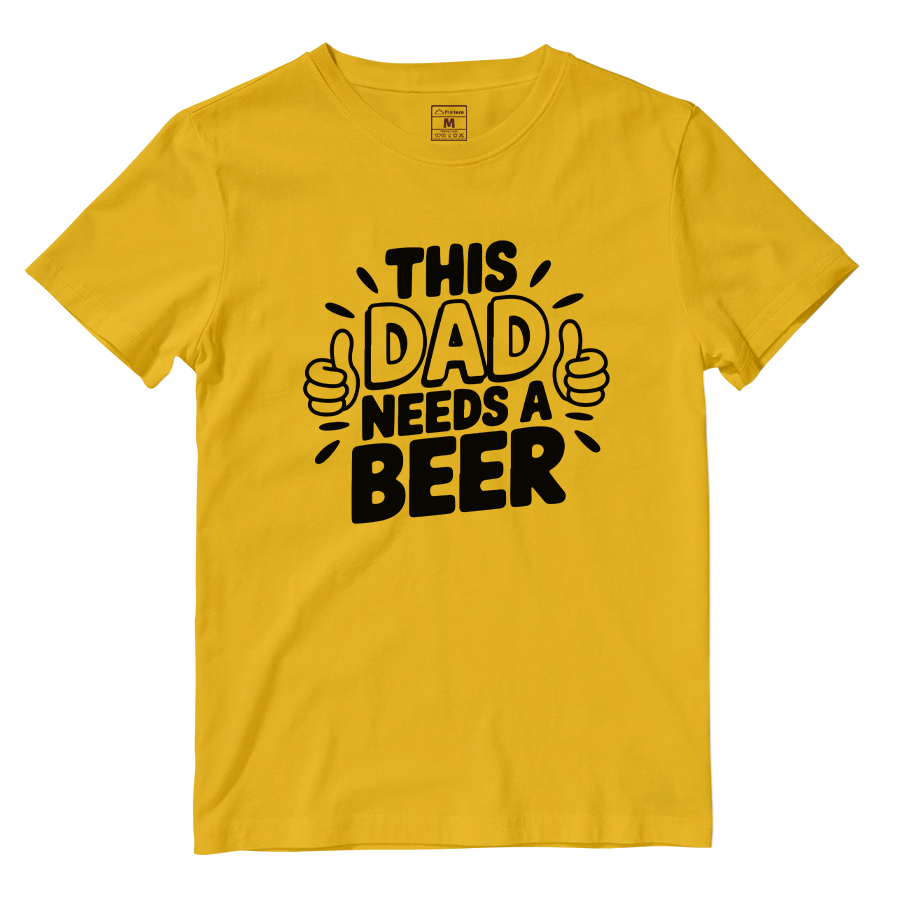 Cotton Shirt: Dad Beer