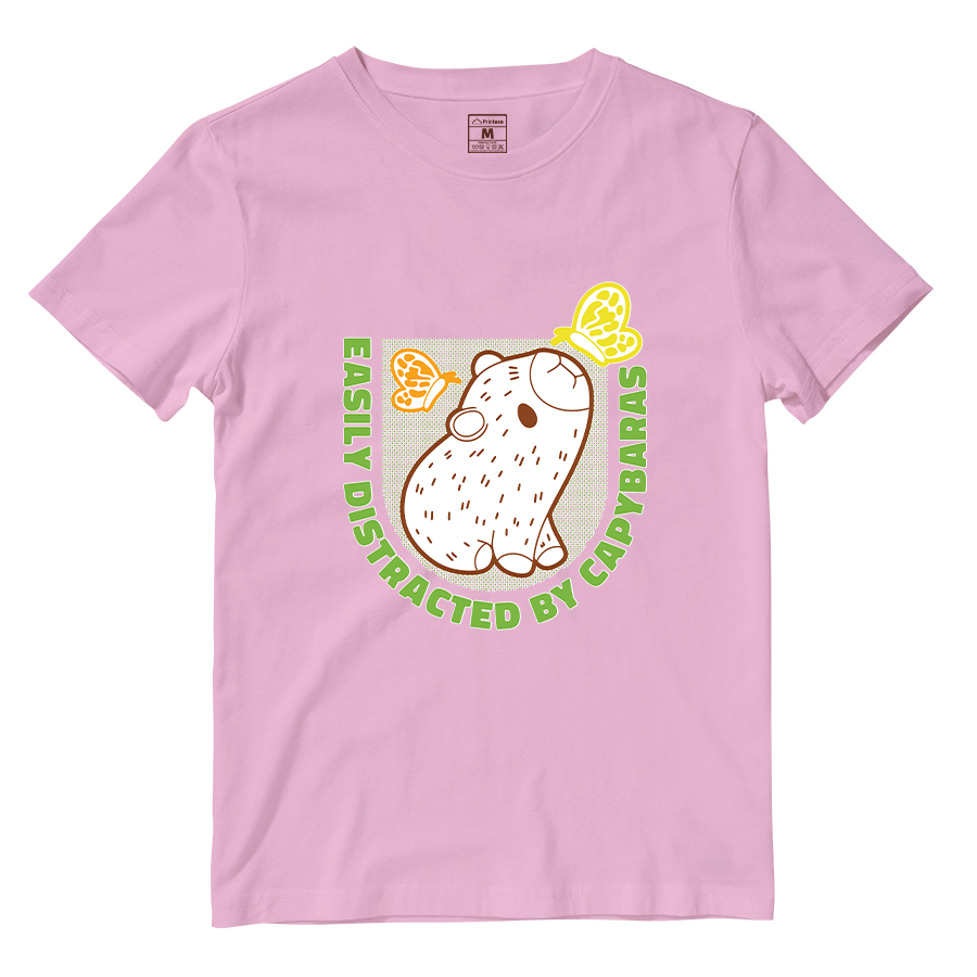 Cotton Shirt: Distracted Capy