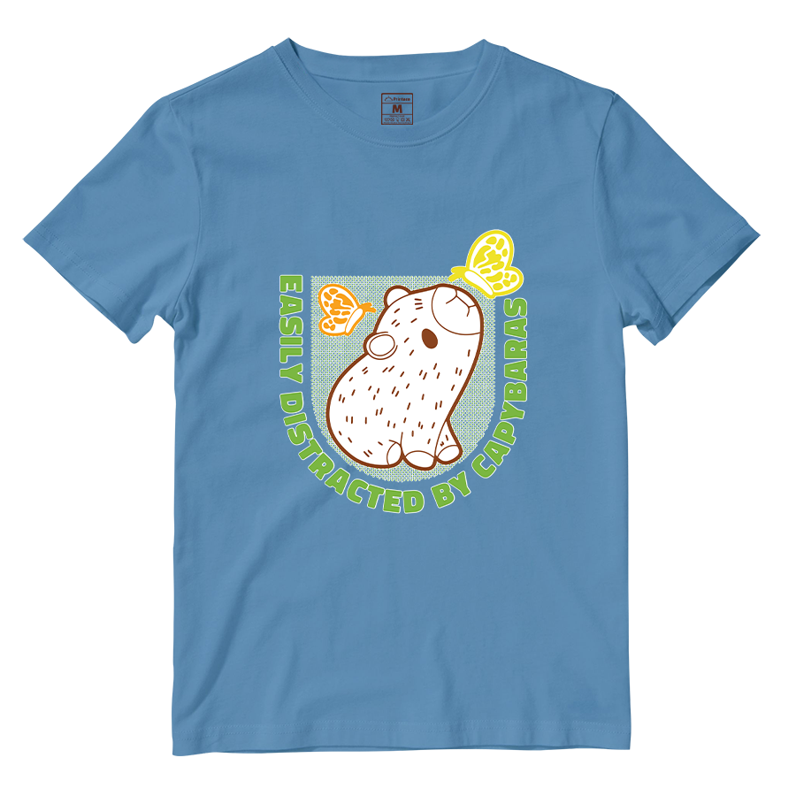 Cotton Shirt: Distracted Capy