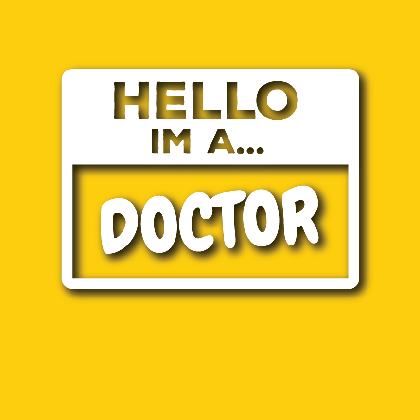 Vehicle Sticker: Doctor Hello