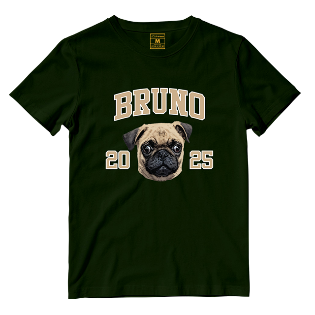 Cotton Shirt: Custom Varsity Dog