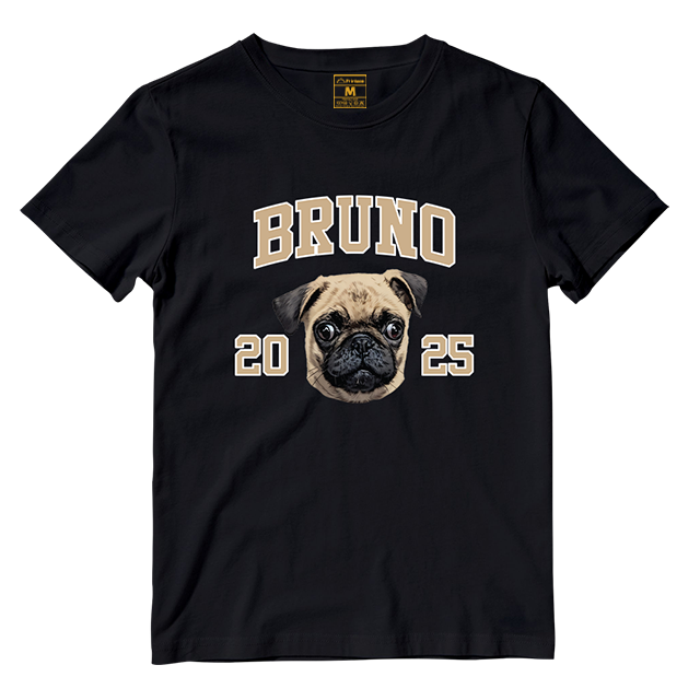 Cotton Shirt: Custom Varsity Dog