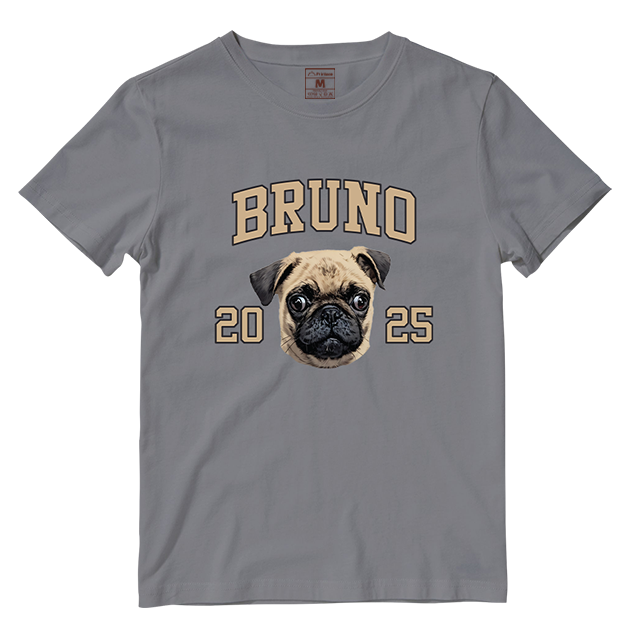 Cotton Shirt: Custom Varsity Dog