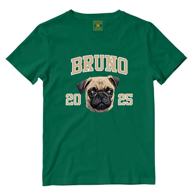 Cotton Shirt: Custom Varsity Dog