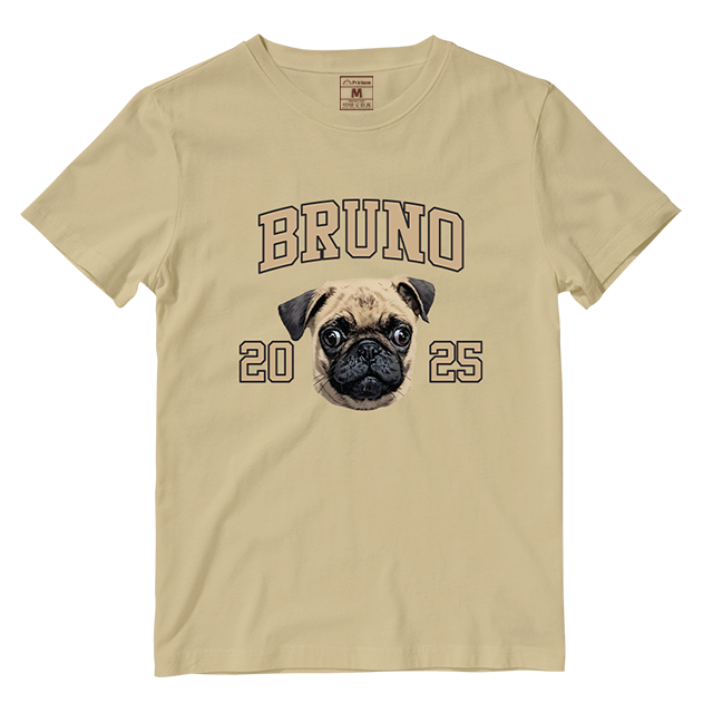 Cotton Shirt: Custom Varsity Dog