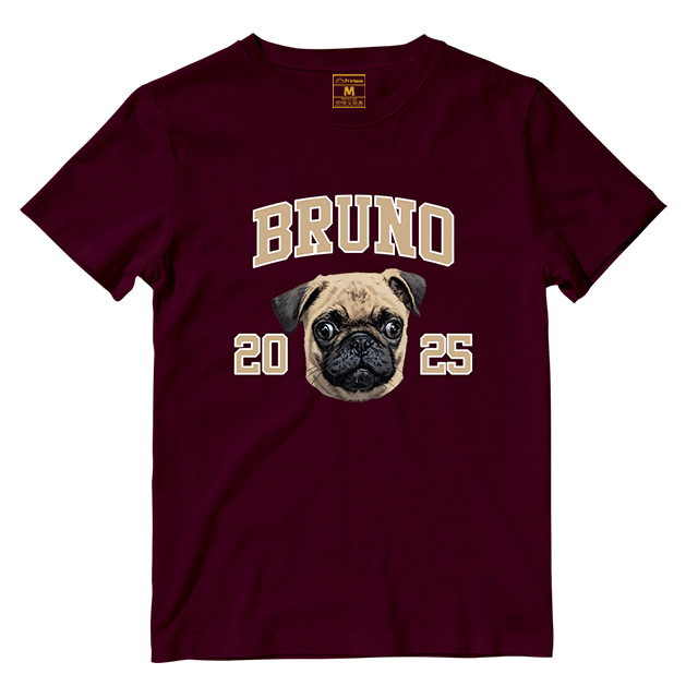 Cotton Shirt: Custom Varsity Dog